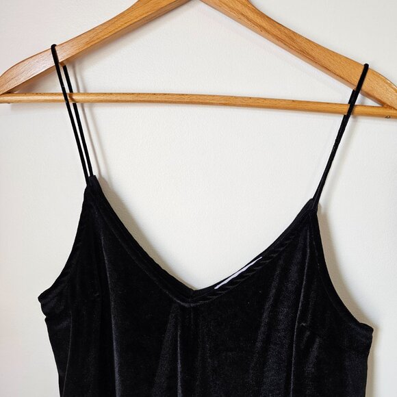 EUC LIKE NEW PROJECT SOCIAL T BLACK DOUBLE V VELVET TANK TOP SIZE M - Picture 7 of 11